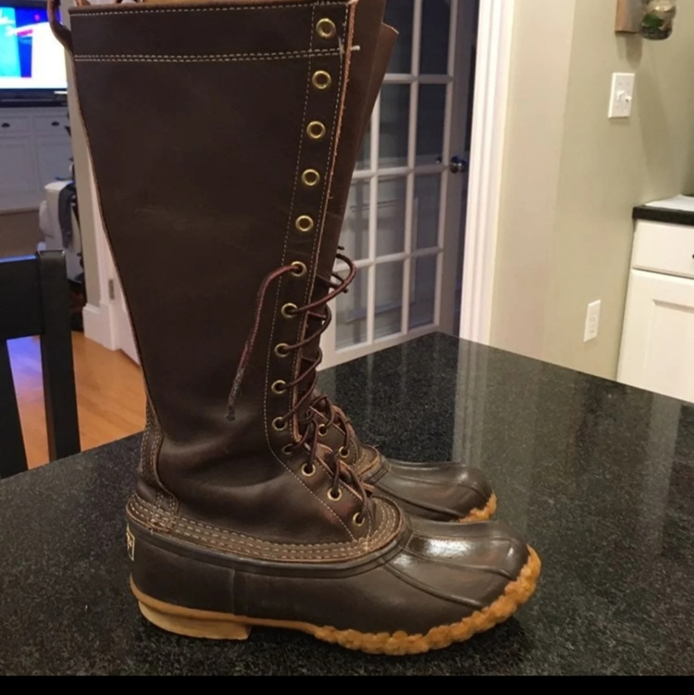 Tall leather boots